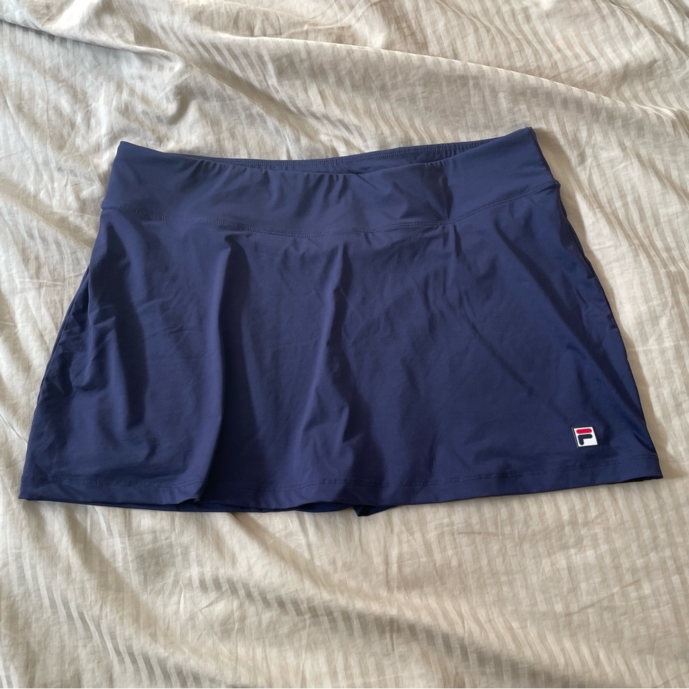 Fila tennis skirt a-line navy blue size large